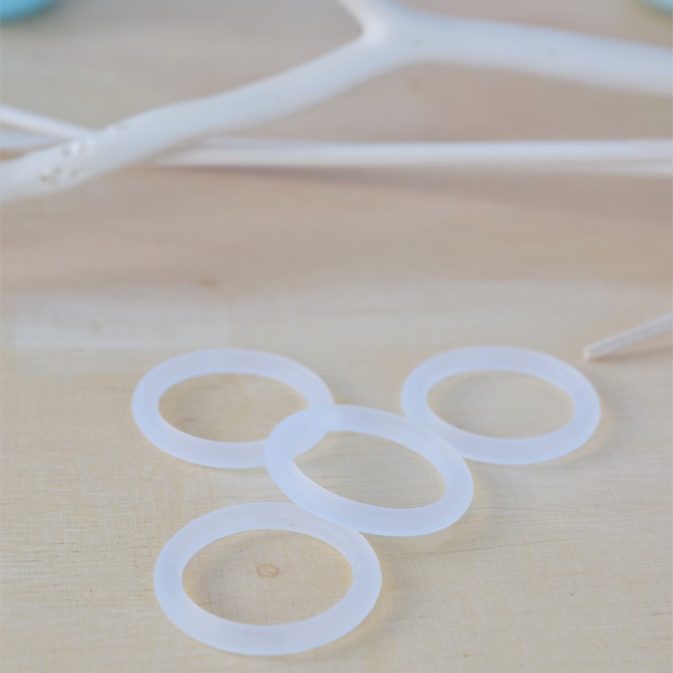 8 Attaches Tétine En Silicone - Compatible MAM, NUK, Avent - Bouton Anneau Pour Chaîne De Sucette - Transparent