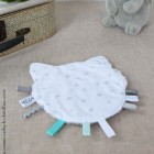 Les p'tites lucioles - Doudou Zanimo "Sacha le Chat" Gris - Blanc