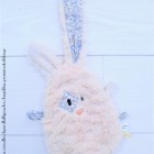 lpl Doudou "Zoreilles" Lapin Fluffy Poudre - D'anjo bleu et Première étoile beige